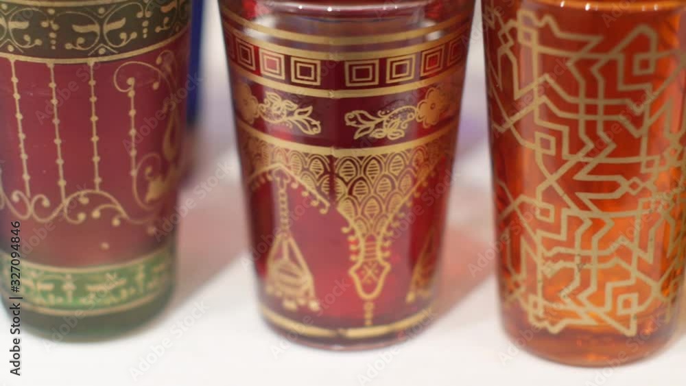 traditional Moroccan glassware traditional Moroccan glassware
