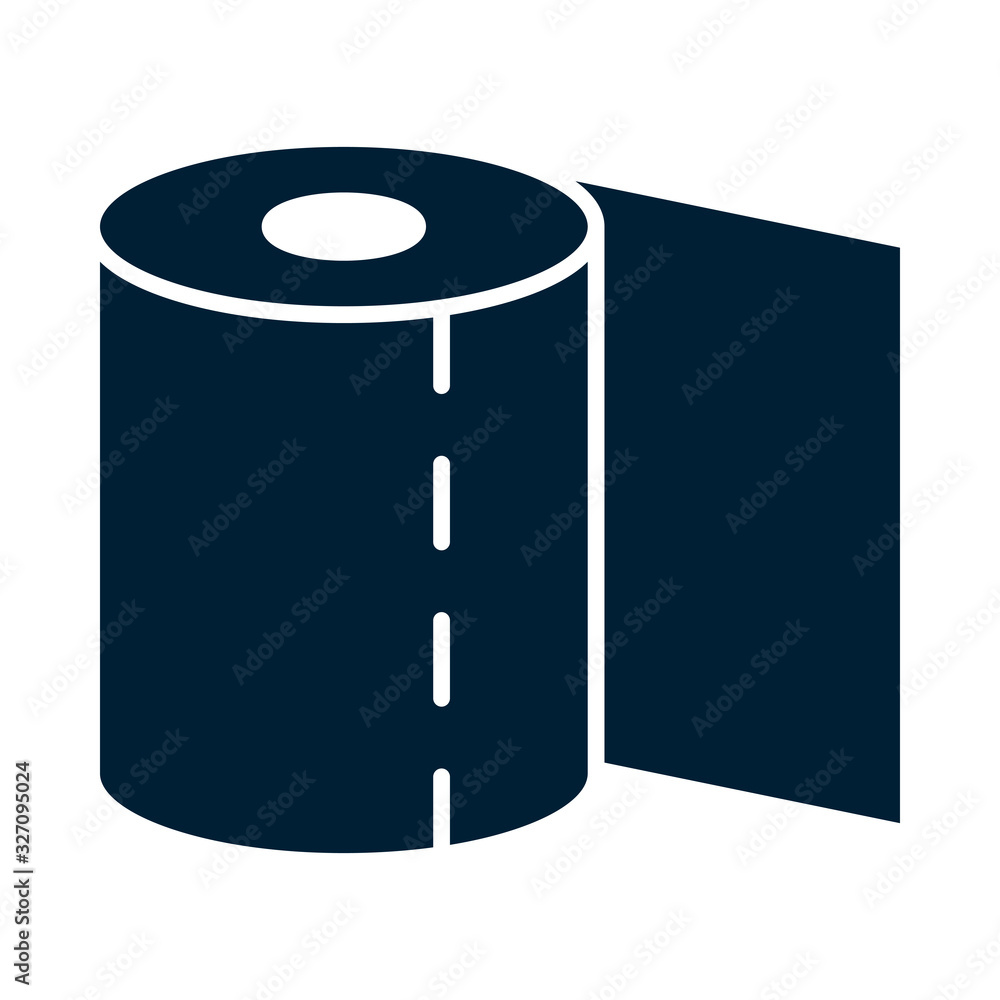 toilet paper silhouette style icon vector design toilet paper silhouette style icon vector design