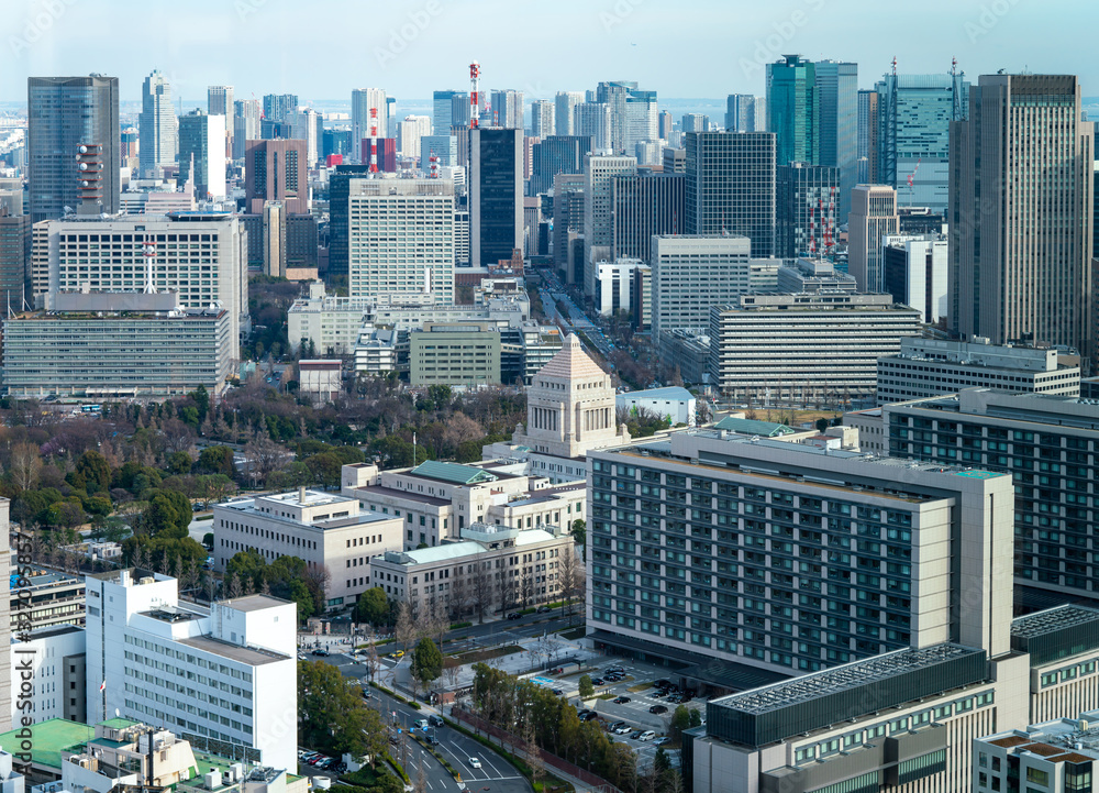 Naklejka premium 国会議事堂・霞ヶ関