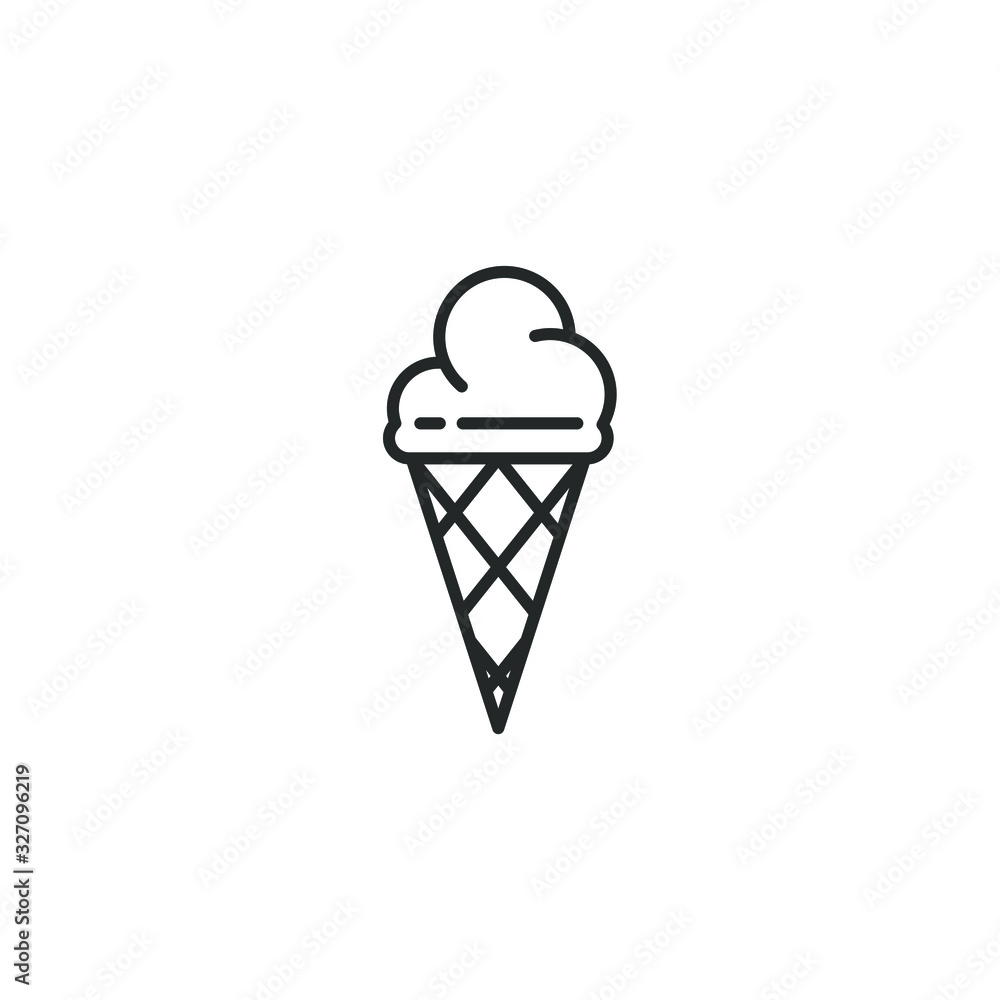Ice cream icon template color editable. Ice cream symbol vector sign isolated on white background illustration for graphic and web design. Ice cream icon template color editable. Ice cream symbol vector sign isolated on white background illustration for graphic and web design.