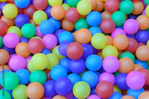 colorful ball in the pond