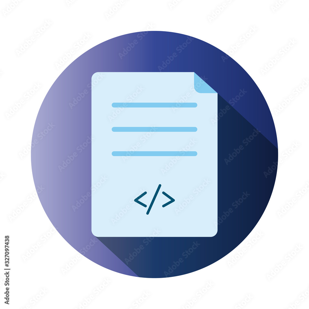 Isolated website page block gradient style icon vector design Isolated website page block gradient style icon vector design