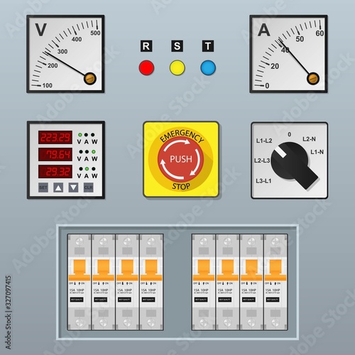 electrical control panel and equipment industry voltmeter power distribution transmission system line high voltage smart grid