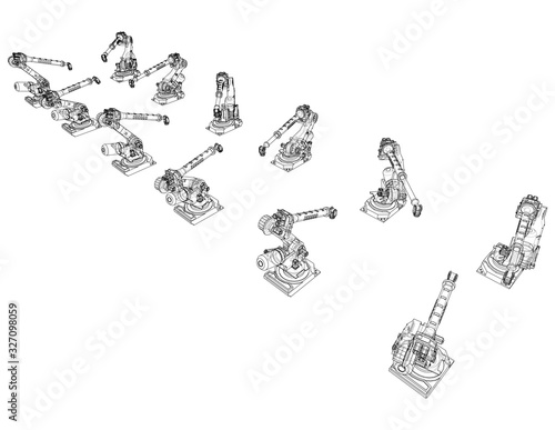 A industral robots manipulators