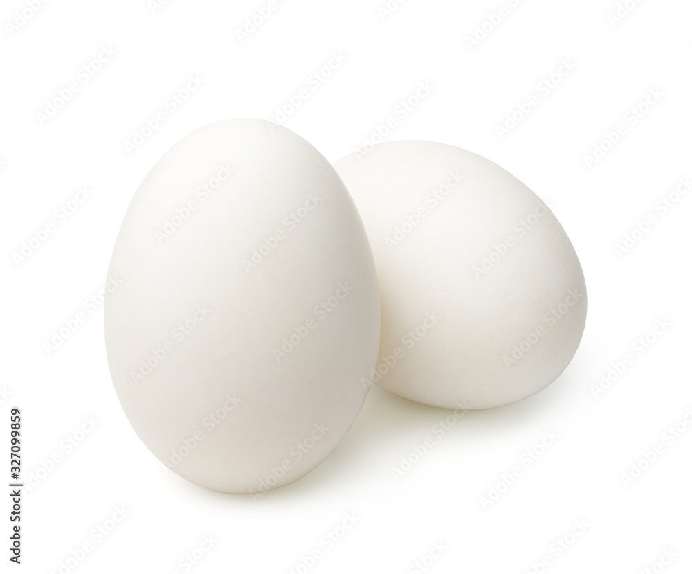 White eggs (duck eggs) isolated on white background. White eggs (duck eggs) isolated on white background.