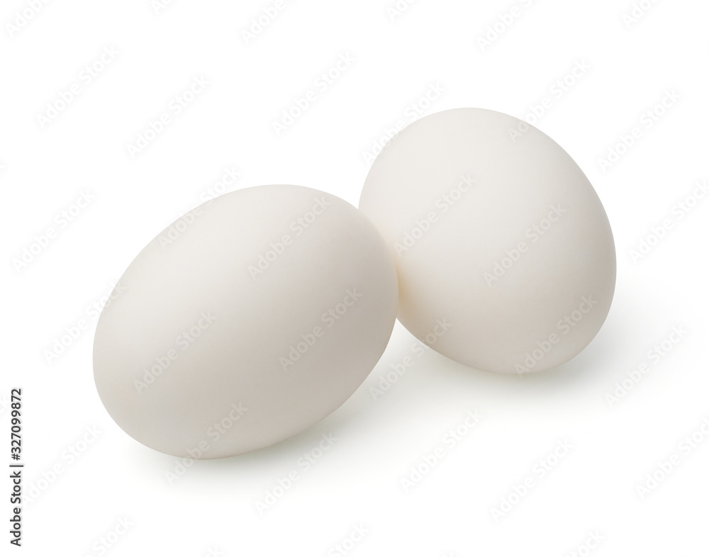 White eggs (duck eggs) isolated on white background. White eggs (duck eggs) isolated on white background.