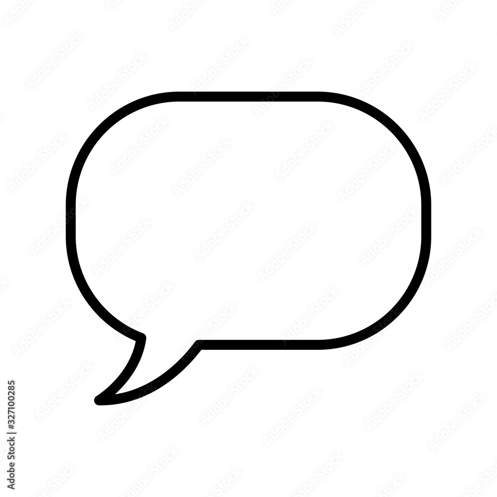 ellipse bubble speech icon vector