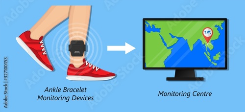 electronic monitoring EM tagging system tag territory offences  perpetrator photo