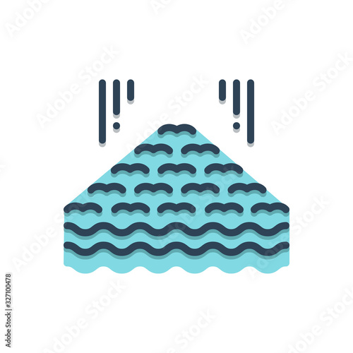 Color illustration icon for several many 
