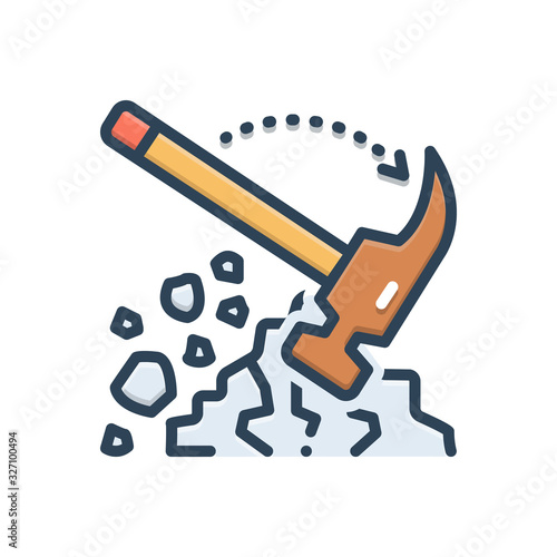 Color illustration icon for Smite knocker 