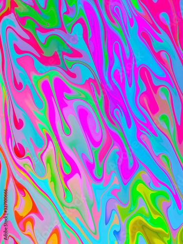 Abstract stylish colorful waves background. Artistic painting wavy lines background.