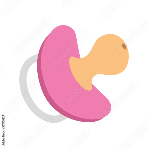 cute pacifier baby isolated icon vector illustration design