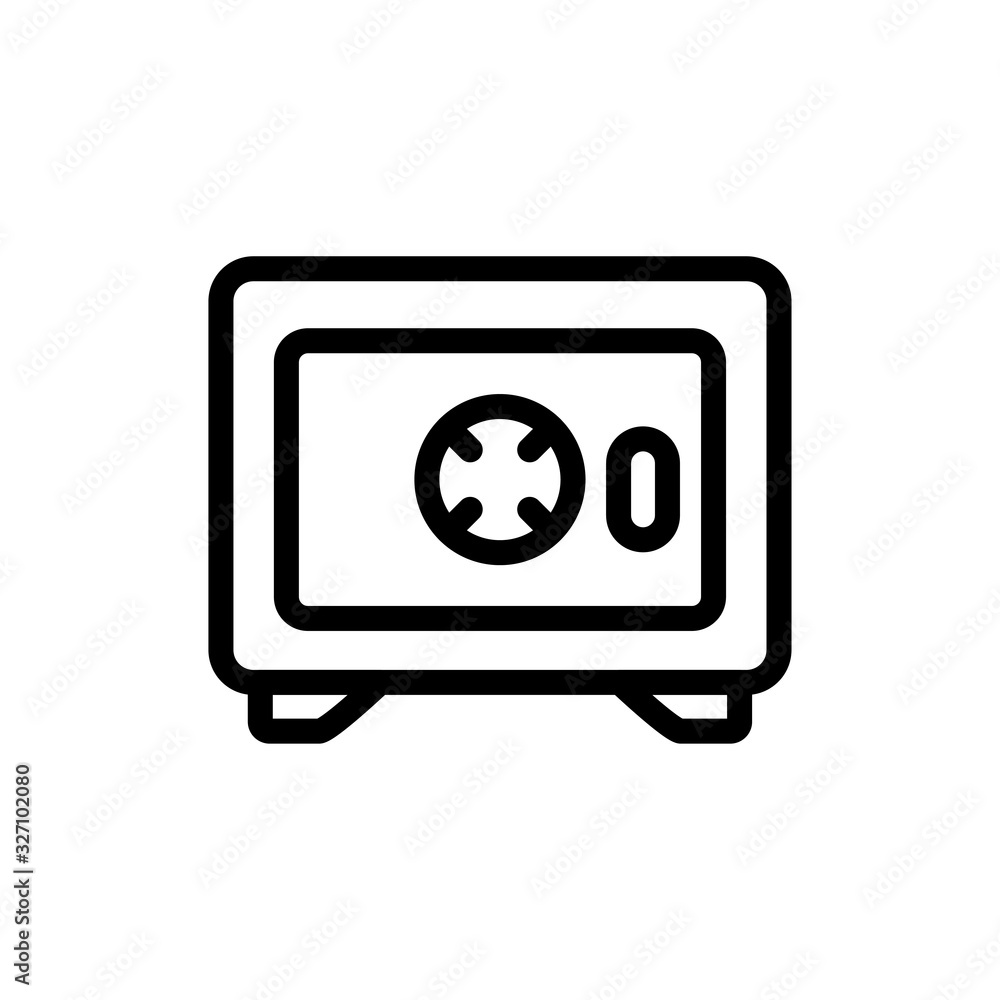 Deposit box line icon Deposit box line icon