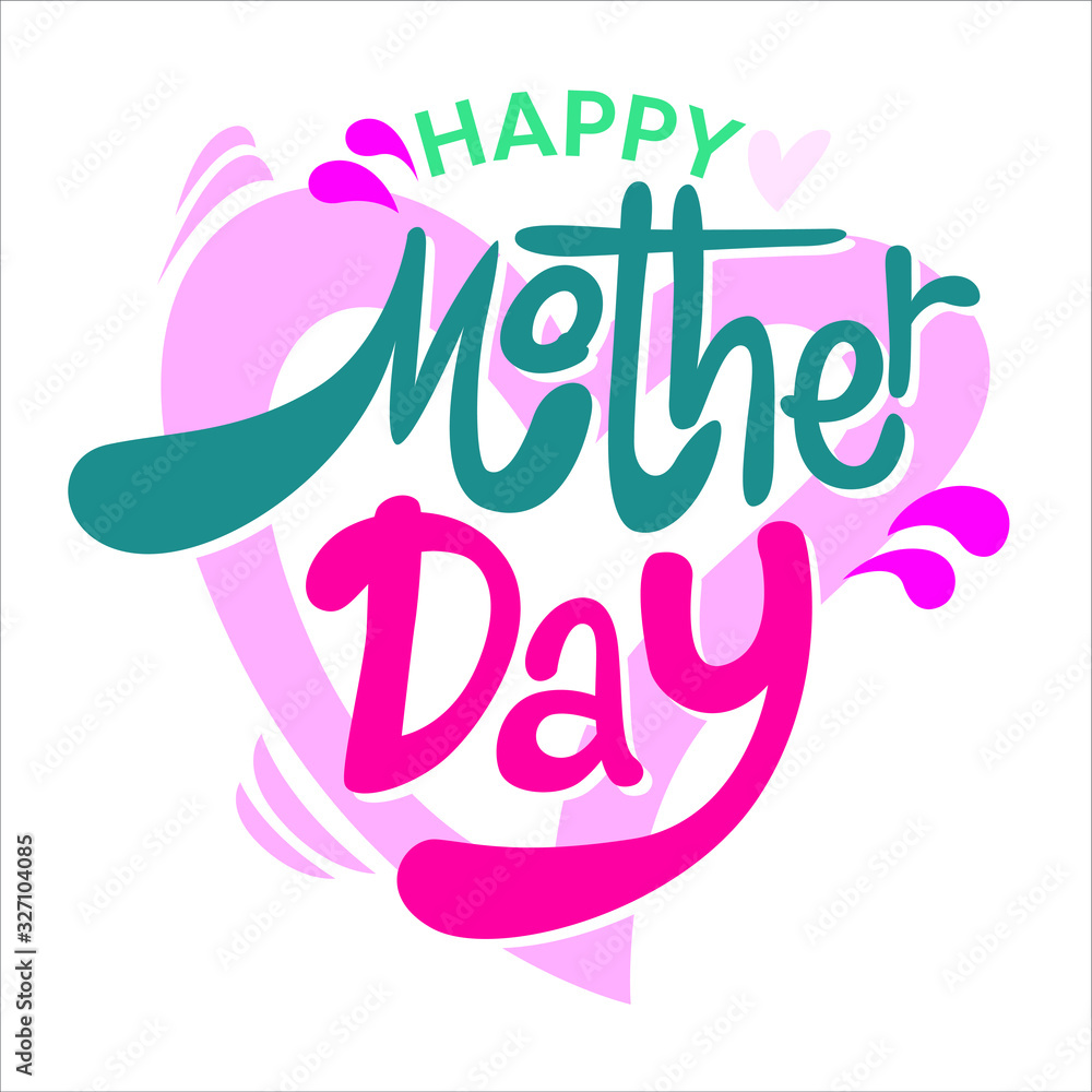 mothre's day card in vector design mothre's day card in vector design