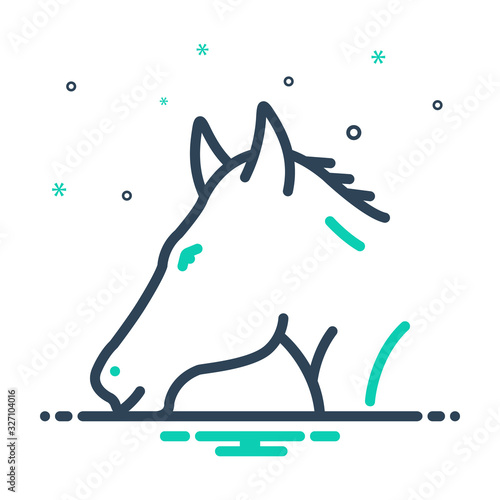 Mix icon for horse