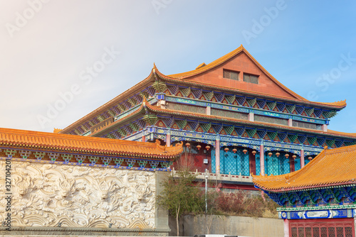 ancient chinese temple at Urumchi china photo