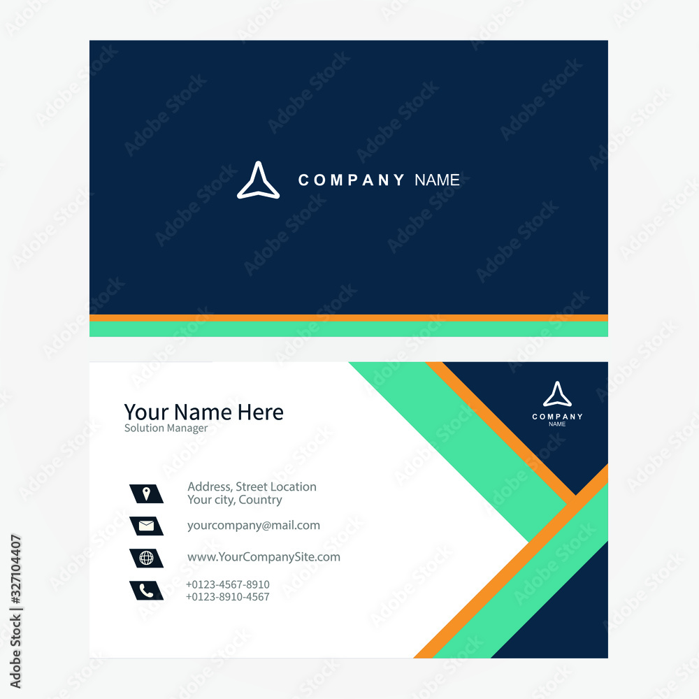 Vector graphic of professional business cards for your business and personal identity