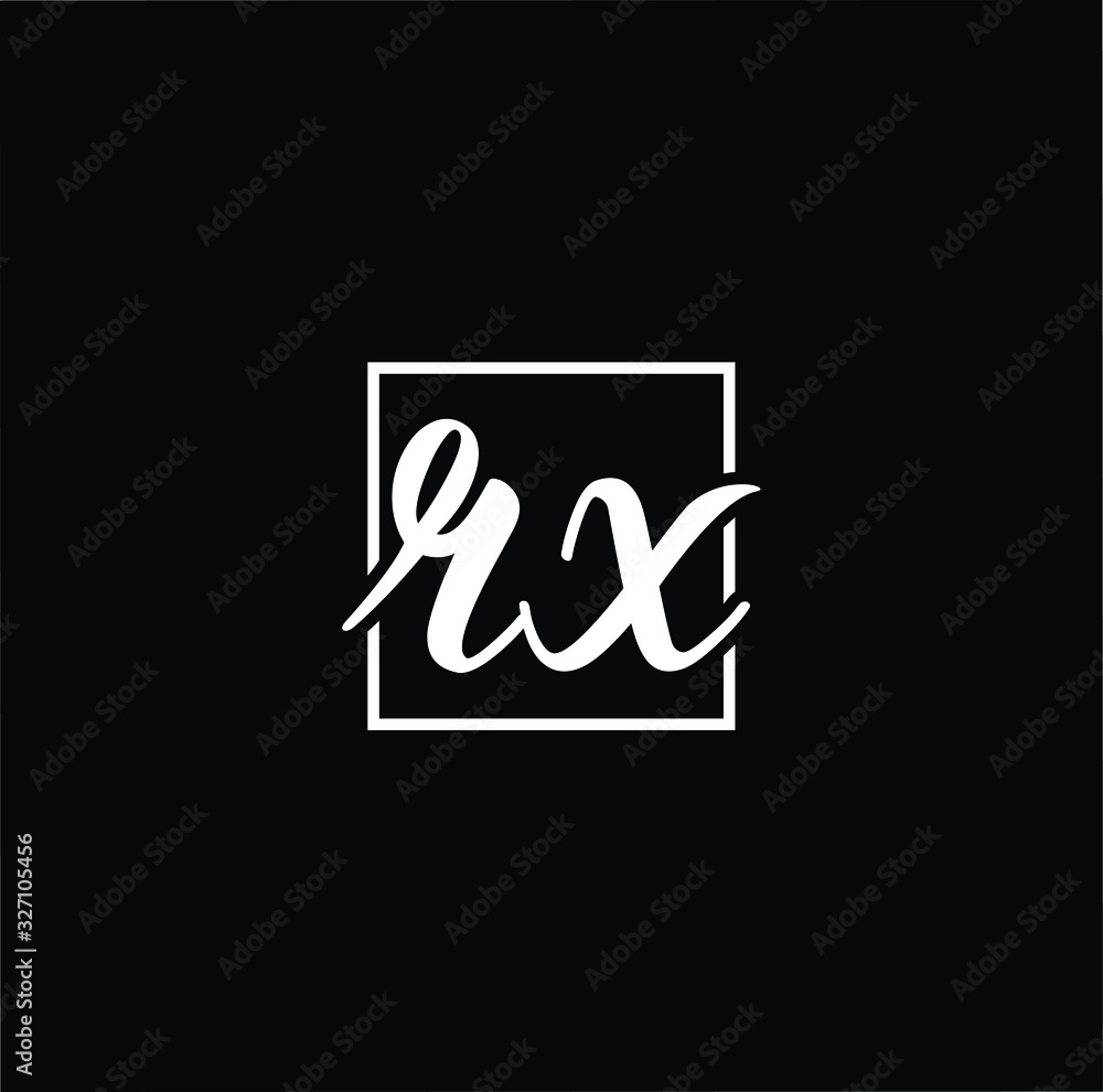 Initial based modern and minimal Logo. RX XR letter trendy fonts monogram icon symbol. Universal professional elegant luxury alphabet vector design Initial based modern and minimal Logo. RX XR letter trendy fonts monogram icon symbol. Universal professional elegant luxury alphabet vector design