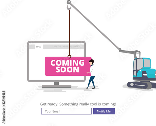 Coming soon landing page template