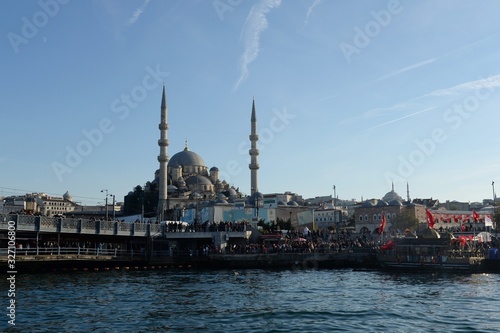 Eminenu Golden Horn Marina at Galata Bridge in Istanbul