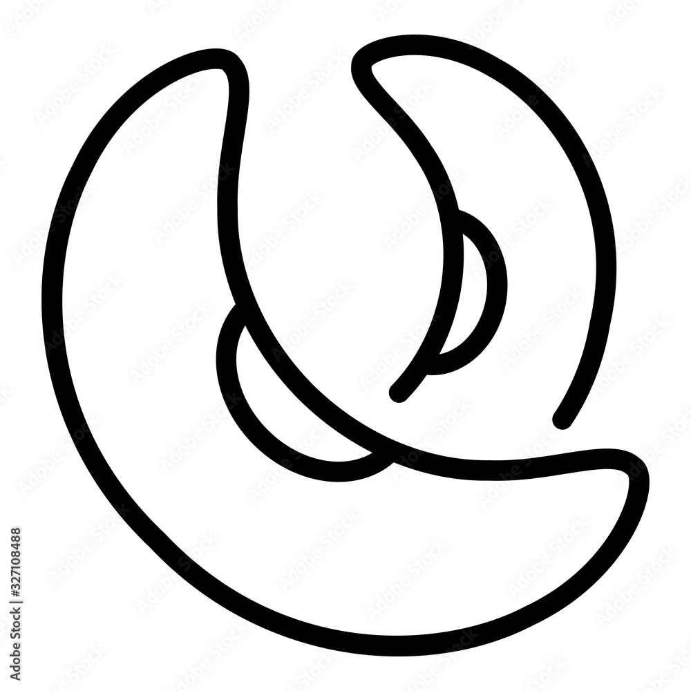 Raw kidney bean icon. Outline raw kidney bean vector icon for web design isolated on white background Raw kidney bean icon. Outline raw kidney bean vector icon for web design isolated on white background