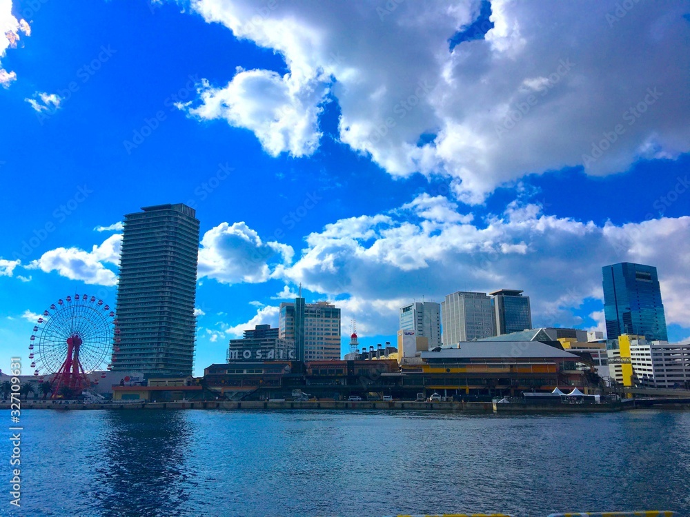 Obraz premium 神戸ハーバーランド全景