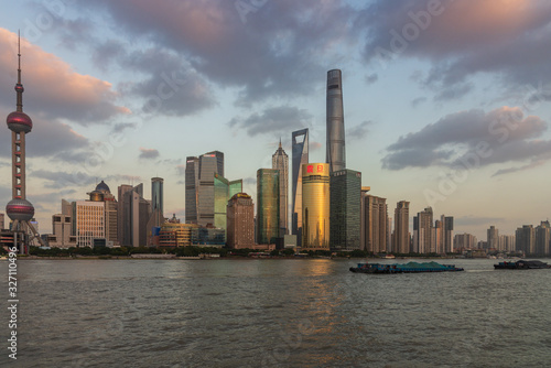 SHANGHAI, CHINA - Nov,19, 2019: The Bund of shanghai china.ShangHai is the economic center of china. © xiefei