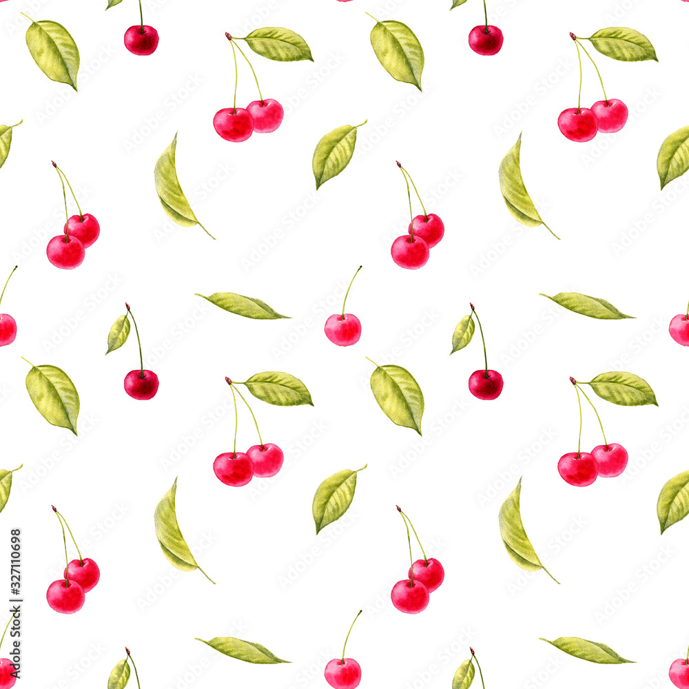 seamless pattern with branches of cherry tree seamless pattern with branches of cherry tree