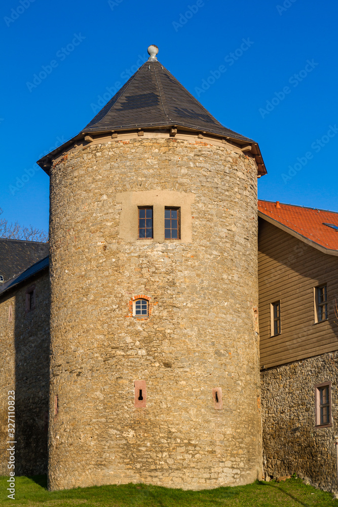 Ansichten vom Schloss Harzgerode im Frühjahr