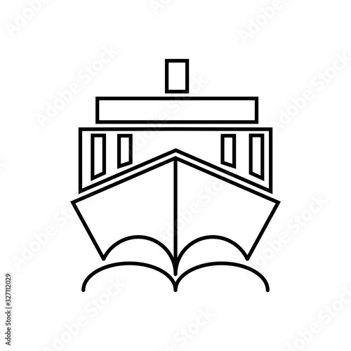 ship icon vector template