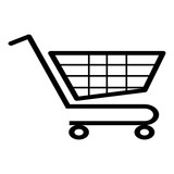 shopping cart icon vector template