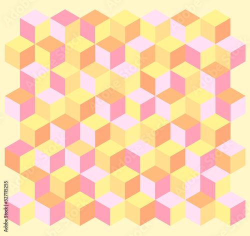Background Cube,Colorful,Shape