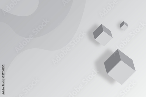 White 3D texture background. Vector illustration