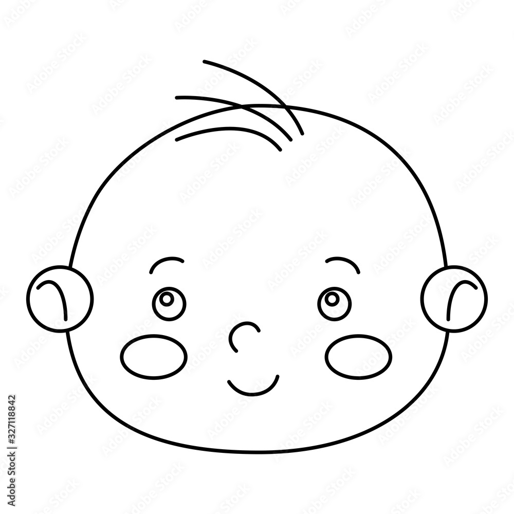 face of cute little baby boy isolated icon vector illustration design face of cute little baby boy isolated icon vector illustration design