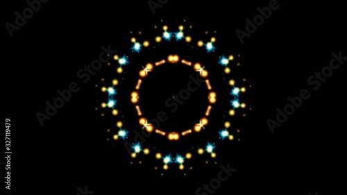 Wallpaper Mural motion mandala. 4k luminous particles move in liquid flow form kaledoscopic structures Abstract particles background. Torontodigital.ca