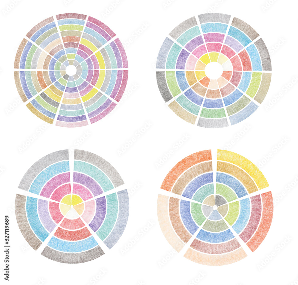 Texture round Pencil hand drawing light color circle Texture round Pencil hand drawing light color circle