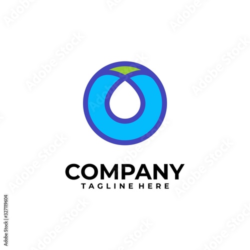 initial letter O logo design vector inspiration