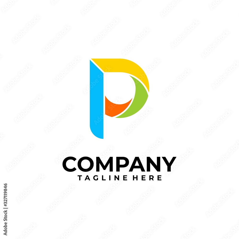 initial letter P logo design vector inspiration initial letter P logo design vector inspiration