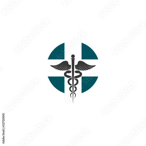 Caduceus icon. Symbol of healthcare icon isolated on white background