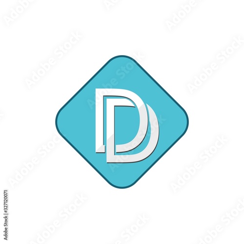 Free Download Initial DD Letter Logo isolated on white background - GFXLoad