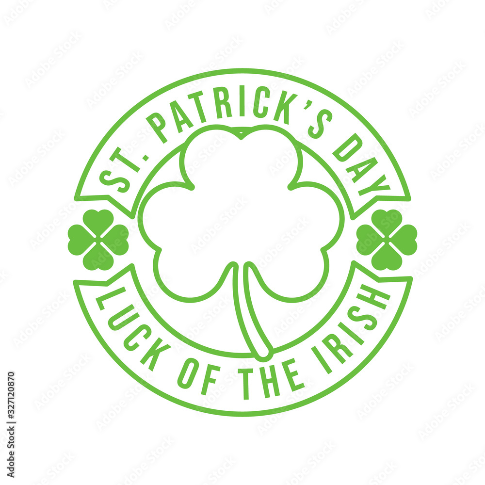 St. Patrick's Day Vector Illustration. Happy St. Patrick's Day vector flat design template St. Patrick's Day Vector Illustration. Happy St. Patrick's Day vector flat design template