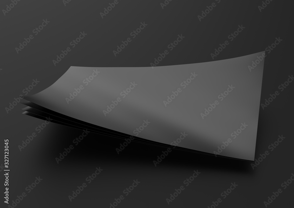 blank A4 paper. Templates for presentation of the design of a flyer, cover or poster. mock up brochure. 3d illustration blank A4 paper. Templates for presentation of the design of a flyer, cover or poster. mock up brochure. 3d illustration