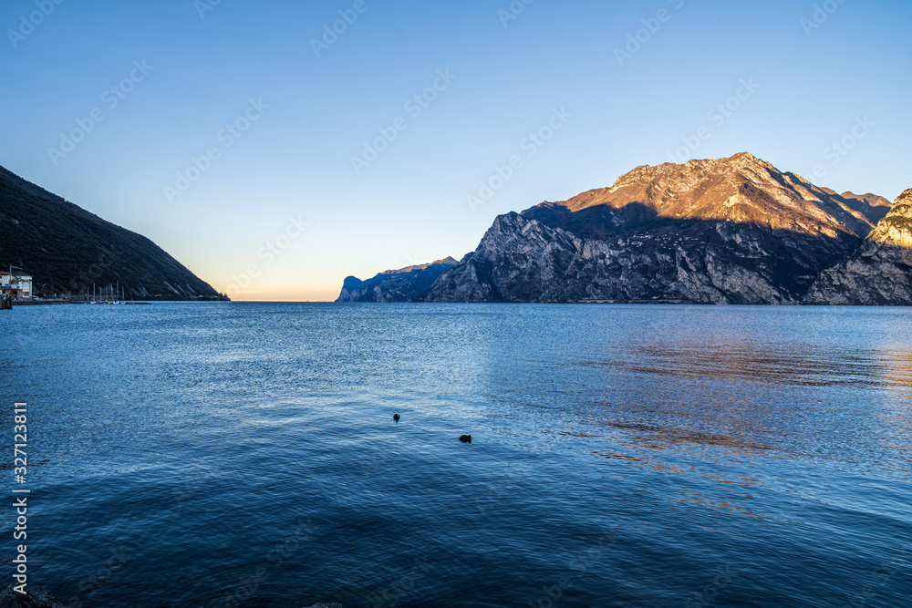 Lake Garda in northern Italy, Europe.