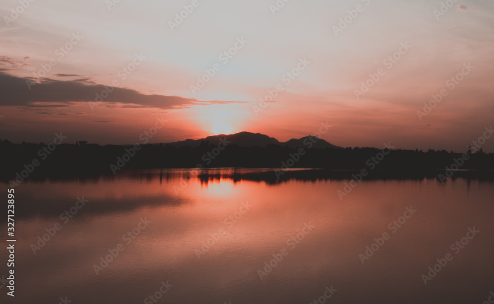 Sunset at Lake Simbi, Kenya