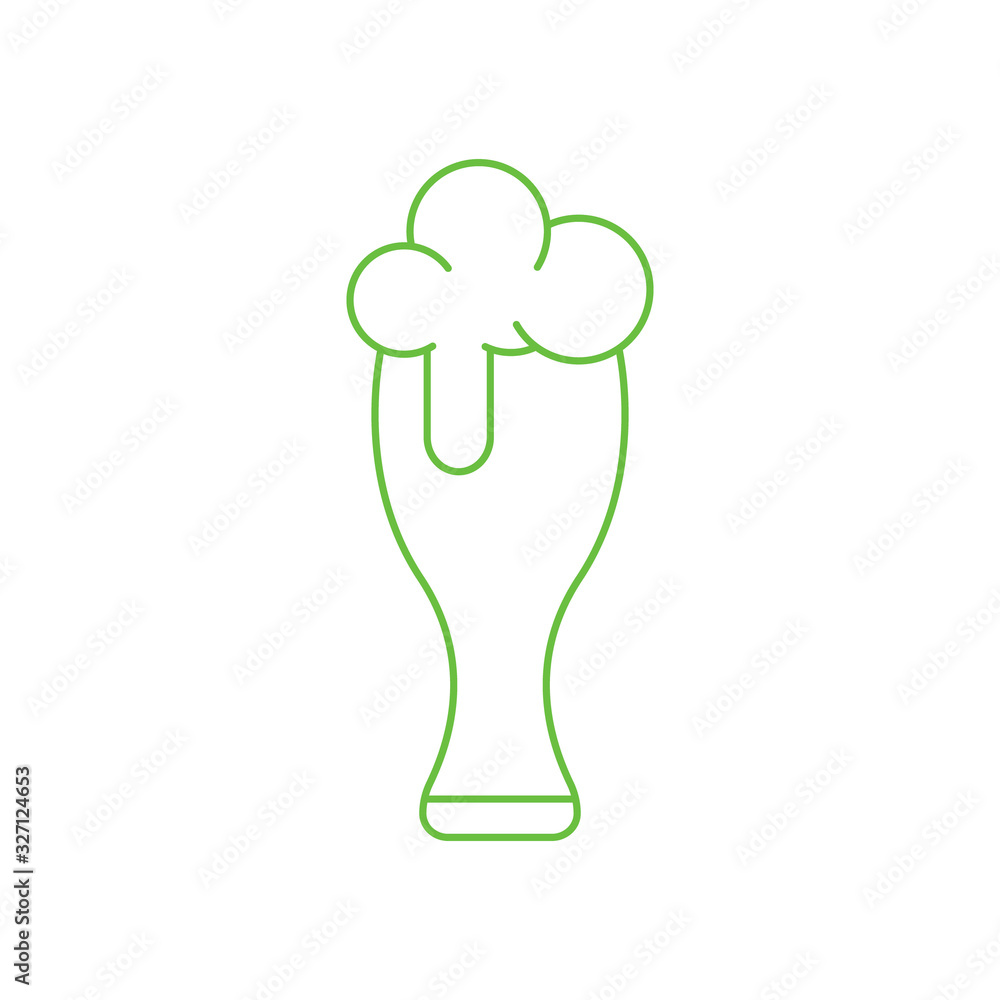 Beer flat icon vector illustration. St. Patricks Day vector illustration. Beer flat icon vector illustration. St. Patricks Day vector illustration.