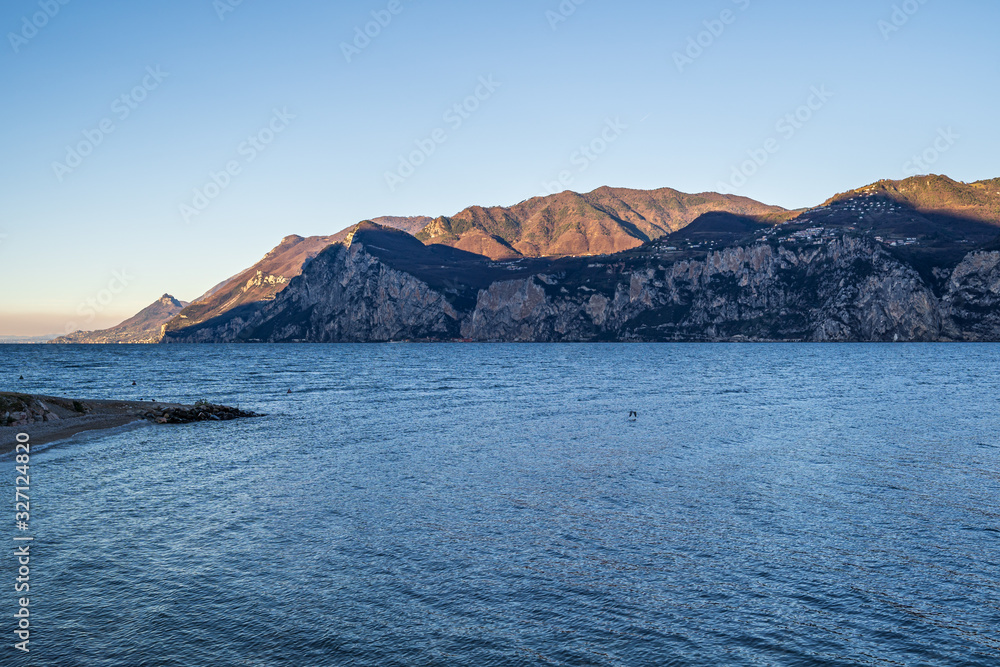Lake Garda in northern Italy, Europe.