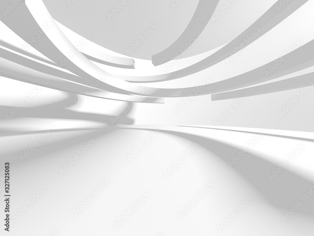 Abstract White Architecture Design Concept Abstract White Architecture Design Concept