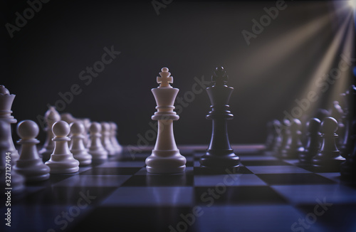 strategic decision and strategic move concept with chess
