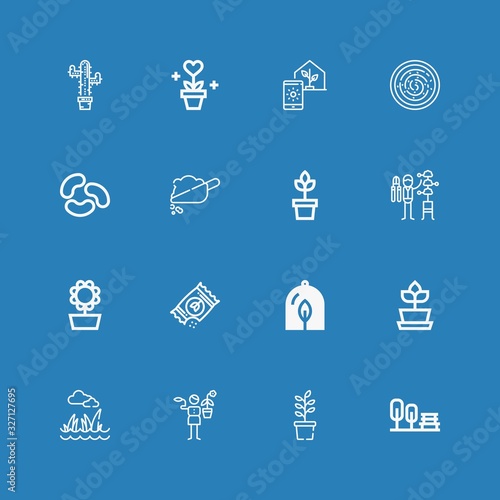 Editable 16 seed icons for web and mobile