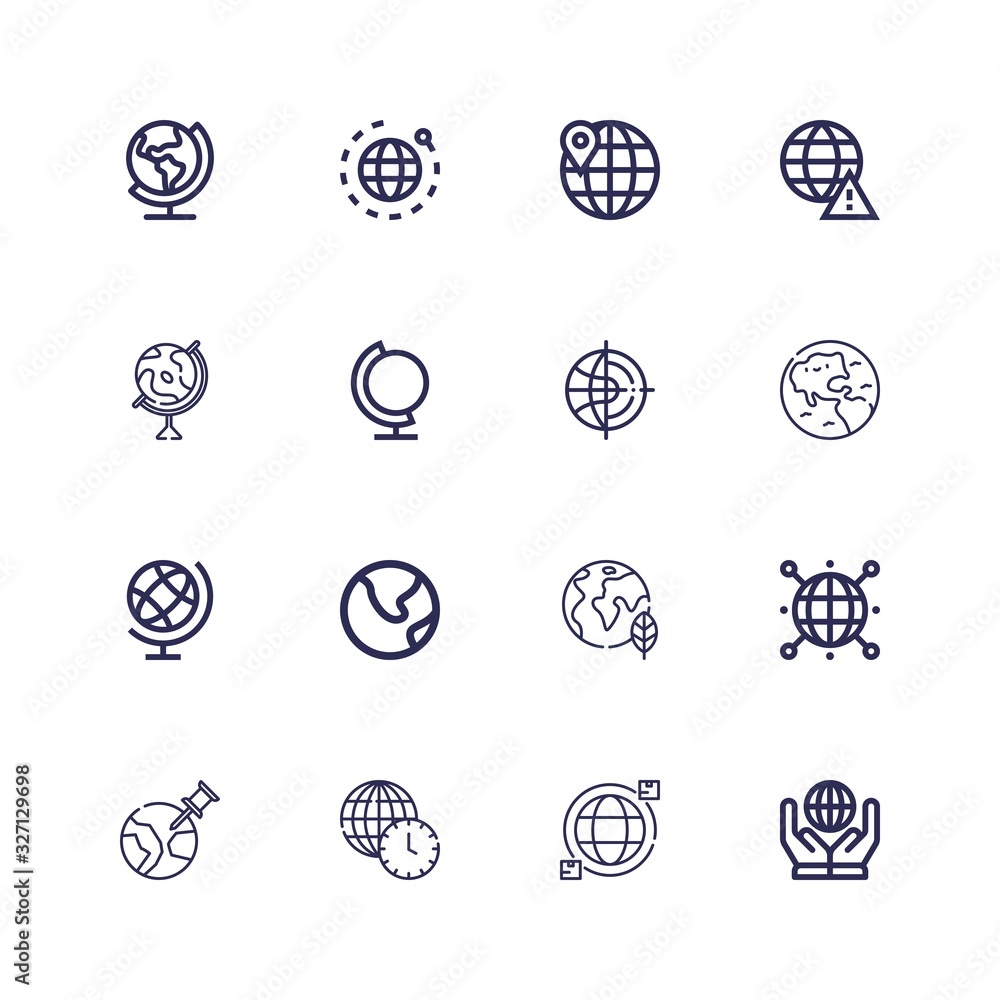 Editable 16 around icons for web and mobile Editable 16 around icons for web and mobile
